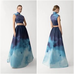 NWT Sau Lee Mai Skirt Top Set Blue Multi 10/12